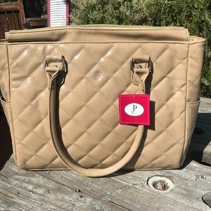 SALE! JP Lizzy Faux Patent Classic Diaper Bag